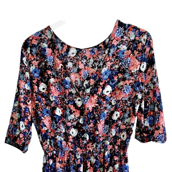 Zara floral print v back mini dress, Size M - Picture 6 of 13